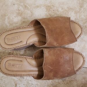 Born Women's Brown Suede Mules